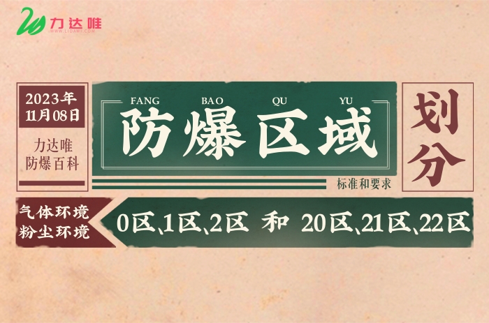 防爆區(qū)域范圍劃分標準和要求 - 力達唯