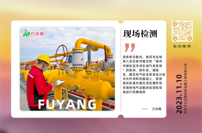 潮州浮洋石油氣貿易部現場檢測案例 - 力達唯